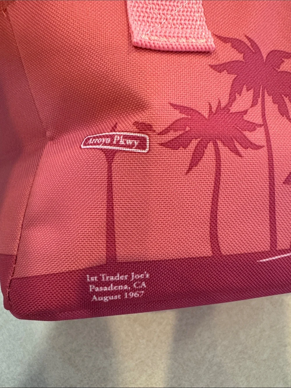 Trader Joe's Pink Insulated Lunch Tote